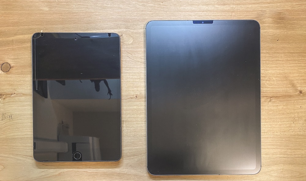 iPad ProとiPad miniの大きさ比較
