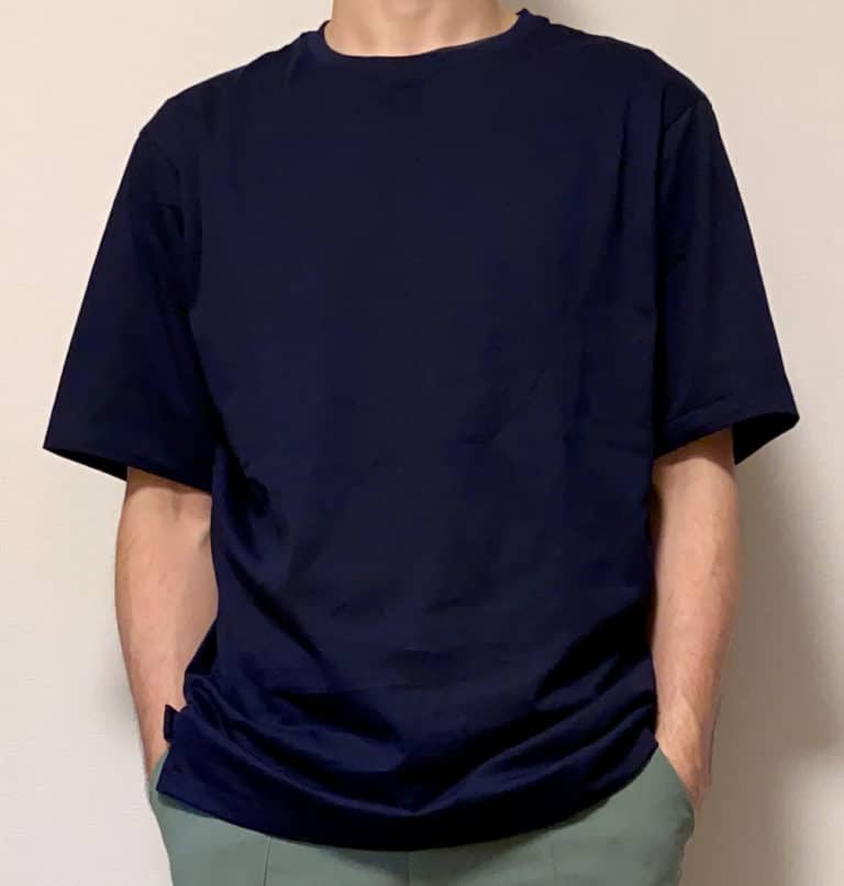 ユニクロ＋JリラックスフィットクルーTシャツのサイズ感